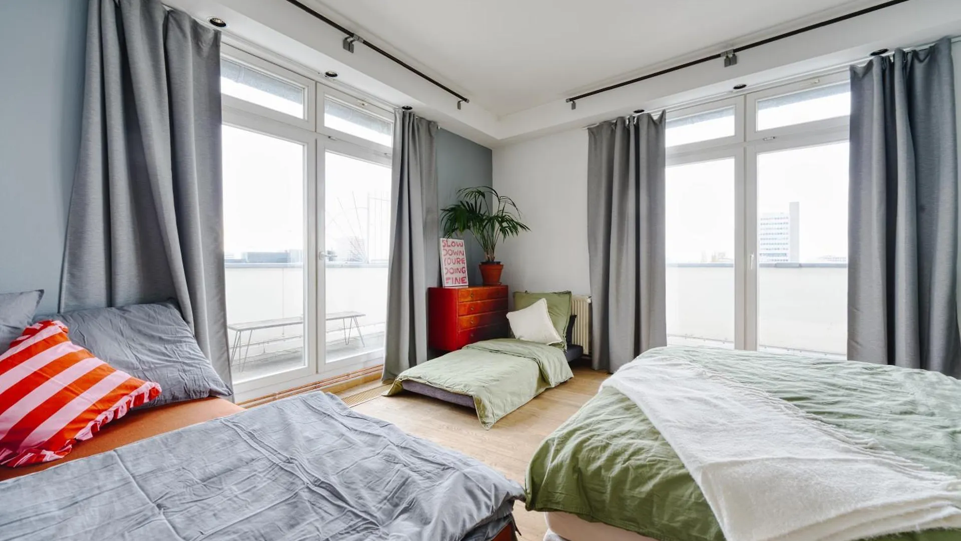 Urban Loft - 180 Skyline Balkon - 2 Sz - Hbf Lägenhet Berlin Tyskland